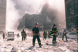 Ground Zero on September 11, 2001